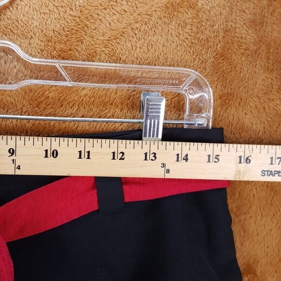 BECCA Black Swim Coverup Shorts with Pink Belt - Picture 5 of 8